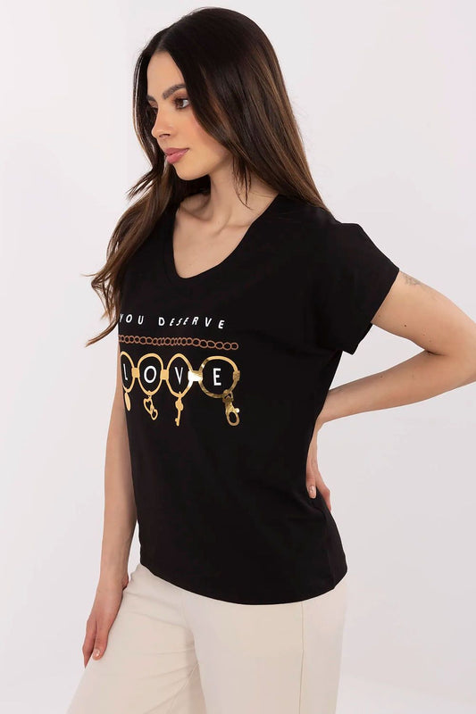 Tshirt Damski Model CLM-TS-1729.86 Black - Factory Price