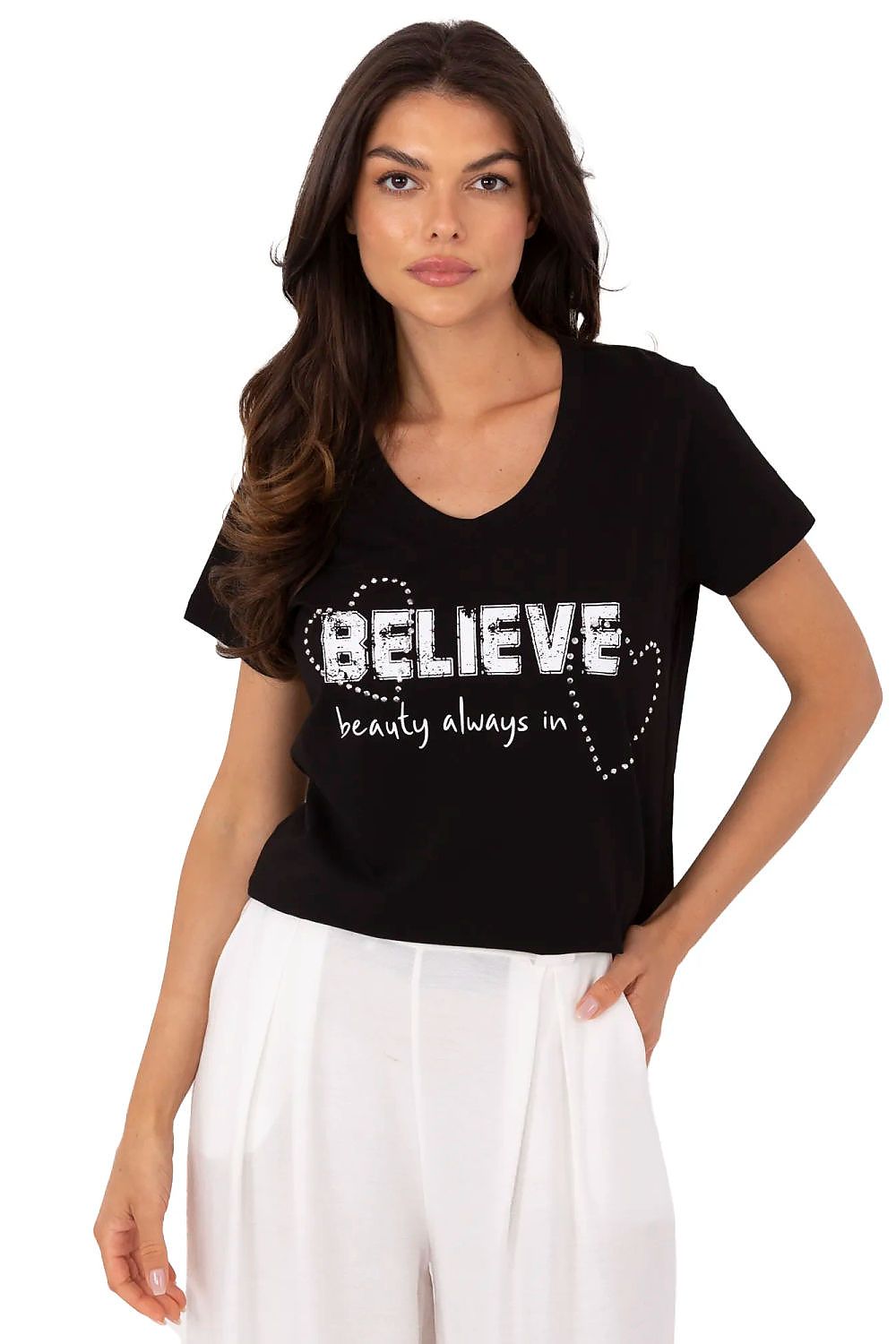 Tshirt Damski Model CLM-TS-1726.87 Black - Factory Price