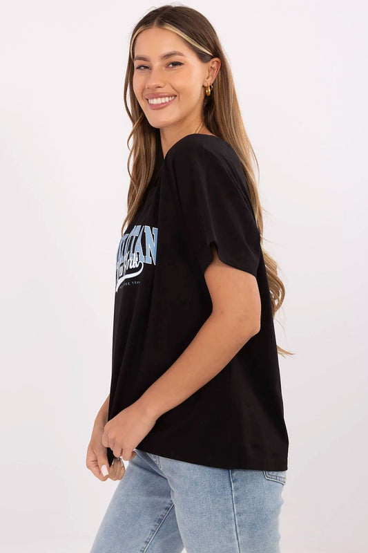 T-shirt Damski Model CLM-TS-0023.94 Black - Factory Price