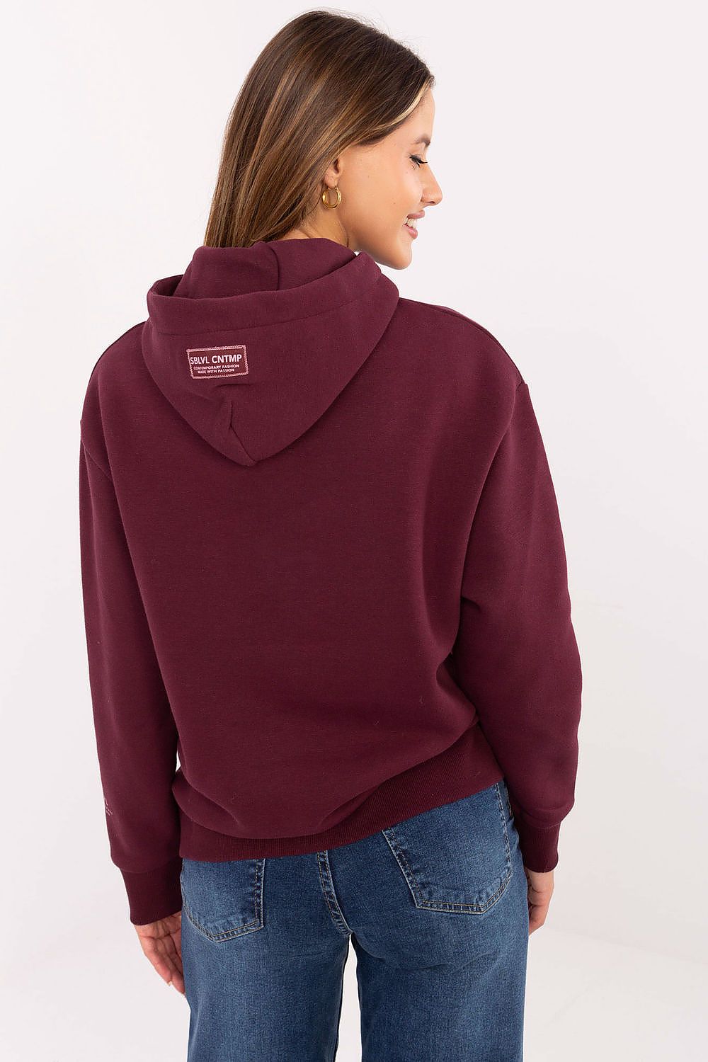 Bluza Damska Model D10608BC02802A4NO Bordo - Sublevel