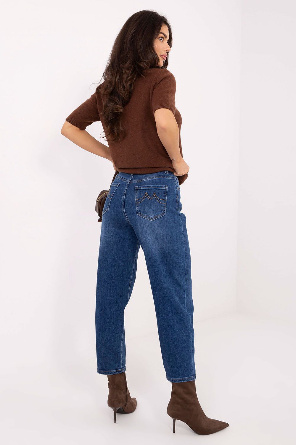 Spodnie Jeansy Damskie Model VM-SP-BQ1809-H.25P Dark Blue - Factory Price