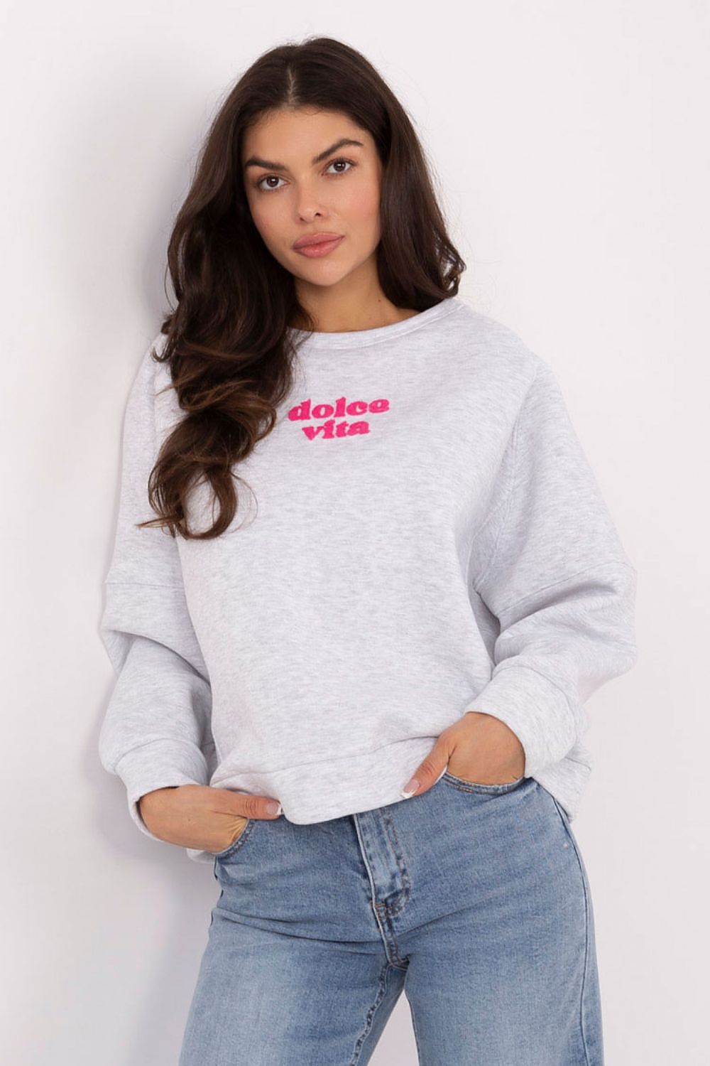 Bluza Damska Model MJ-BL-H2525.66 Light Grey - Factory Price