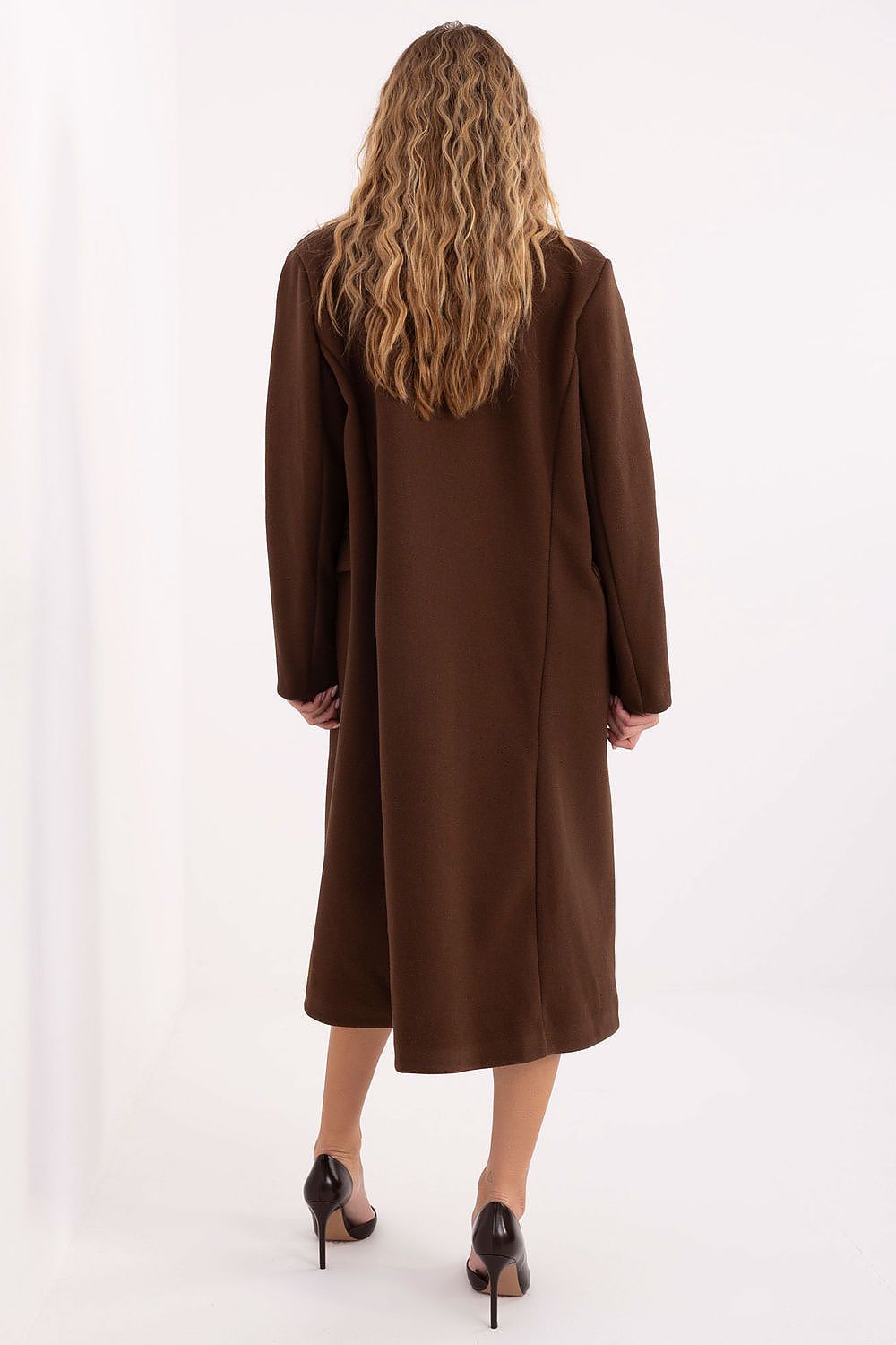 Płaszcz Damski Model IT-PL-80320.65 Dark Brown - Factory Price