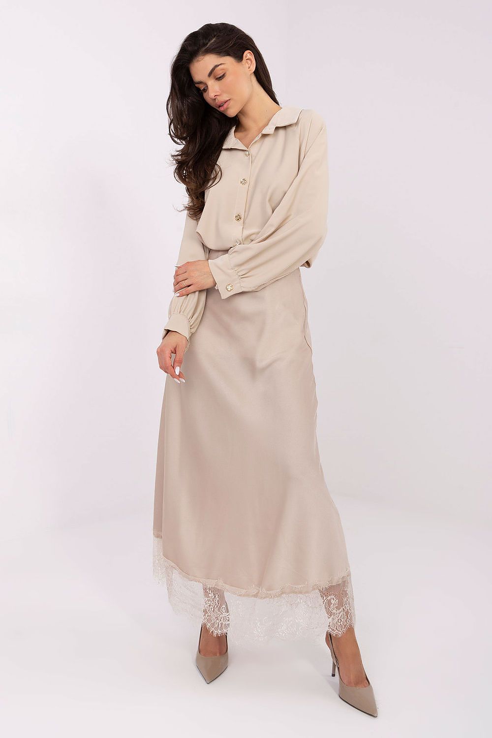 Koszula Damska Model IT-KS-29022.25 Beige - Factory Price