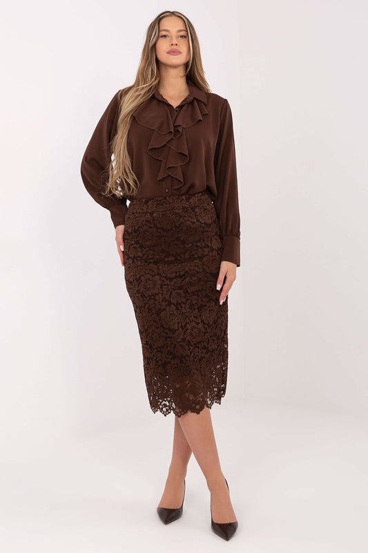 Koszula Damska Model IT-KS-26967.28 Brown - Factory Price
