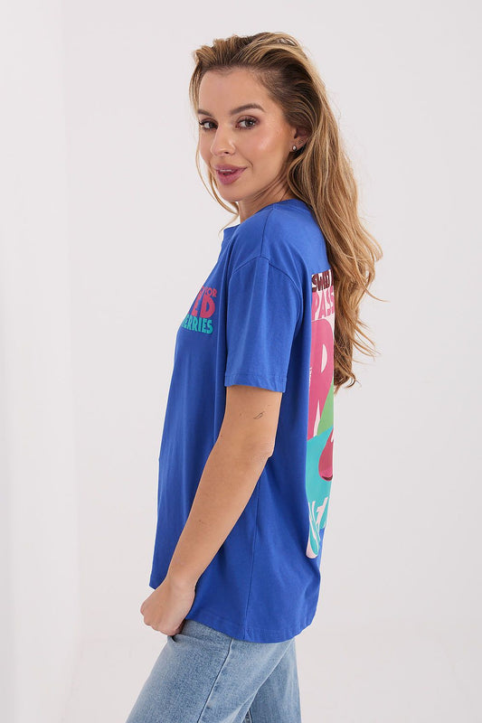 Tshirt Damski Model D12022AH02645W Dark Blue - Sublevel