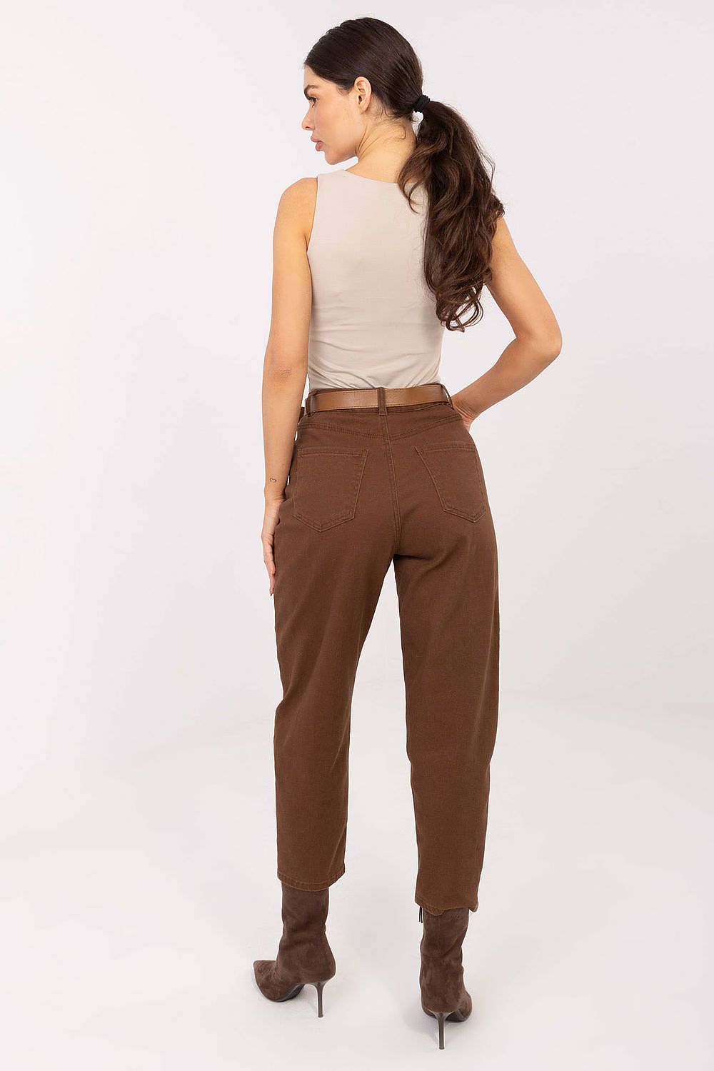 Spodnie Jeansy Damskie Model VM-SP-SK152-76.09 Brown - Factory Price