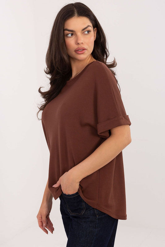 Bluzka Model MJ-BZ-H1301.28 Brown - Factory Price