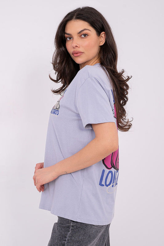 Tshirt Damski Model D12022AH02645Y Light Violet - Sublevel
