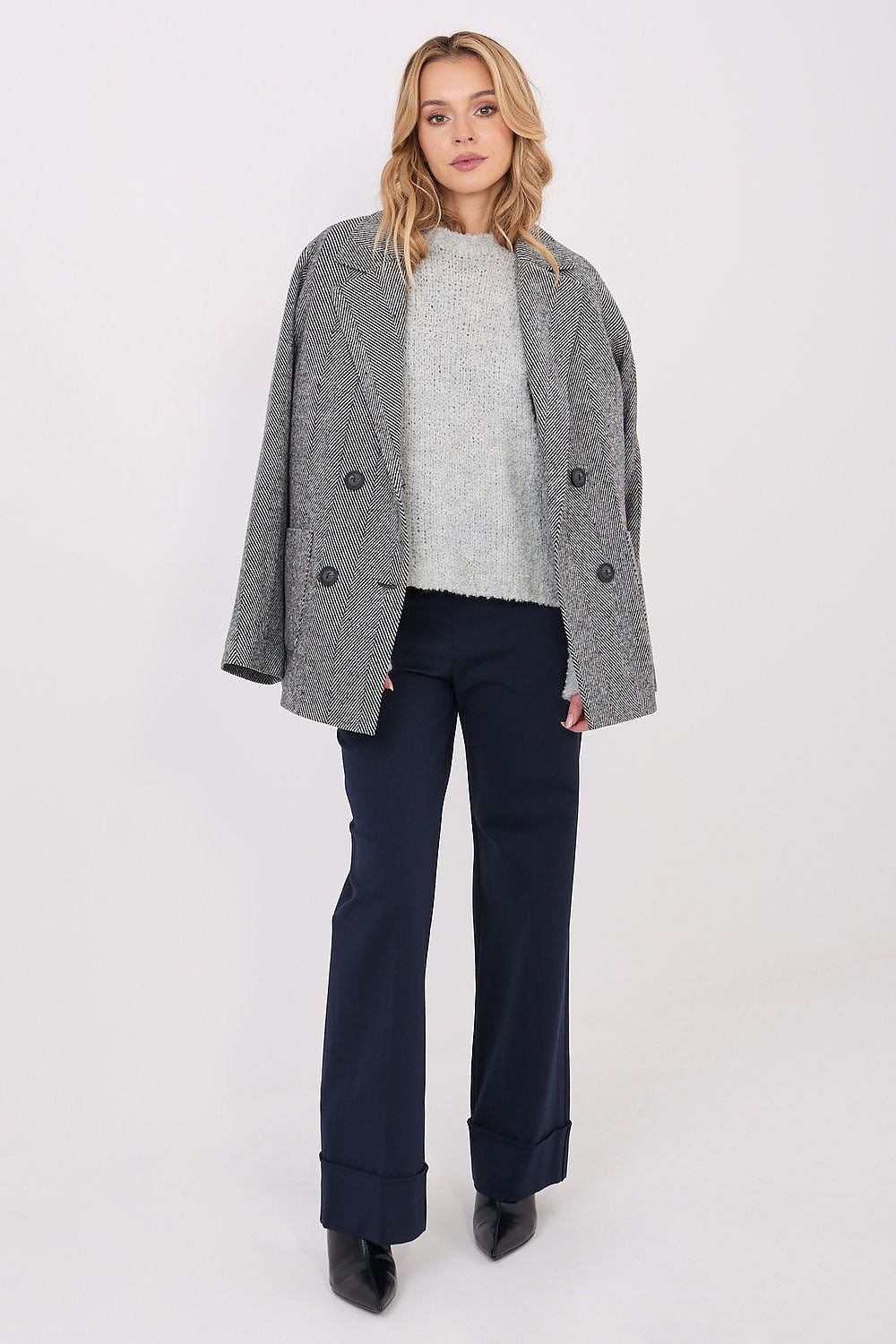 Sweter Damski Model CH-SW-72610.62 Grey - Factory Price