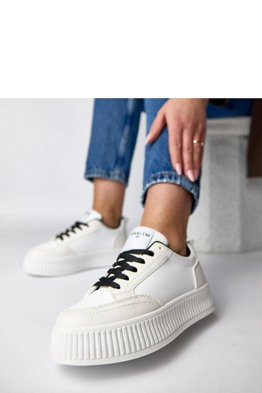 Buty Sportowe Model Solange 5681 White/Black - Solea