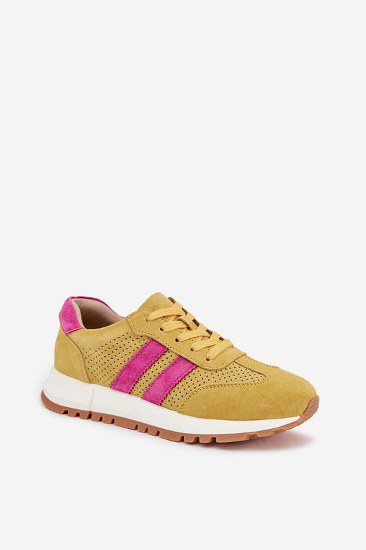 Buty Sportowe Model Marceline 26SP17-01 Yellow - Step in style