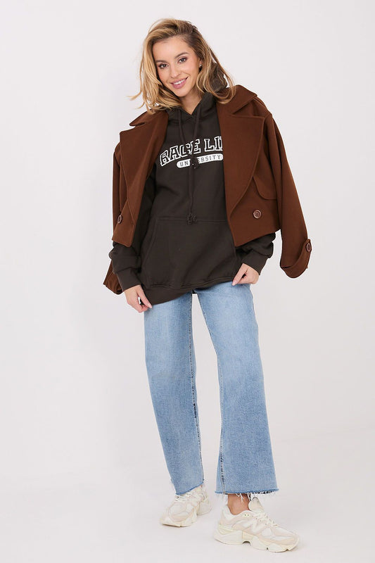 Bluza Damska Model WT-BL-A1066.53 Dark Brown - Factory Price
