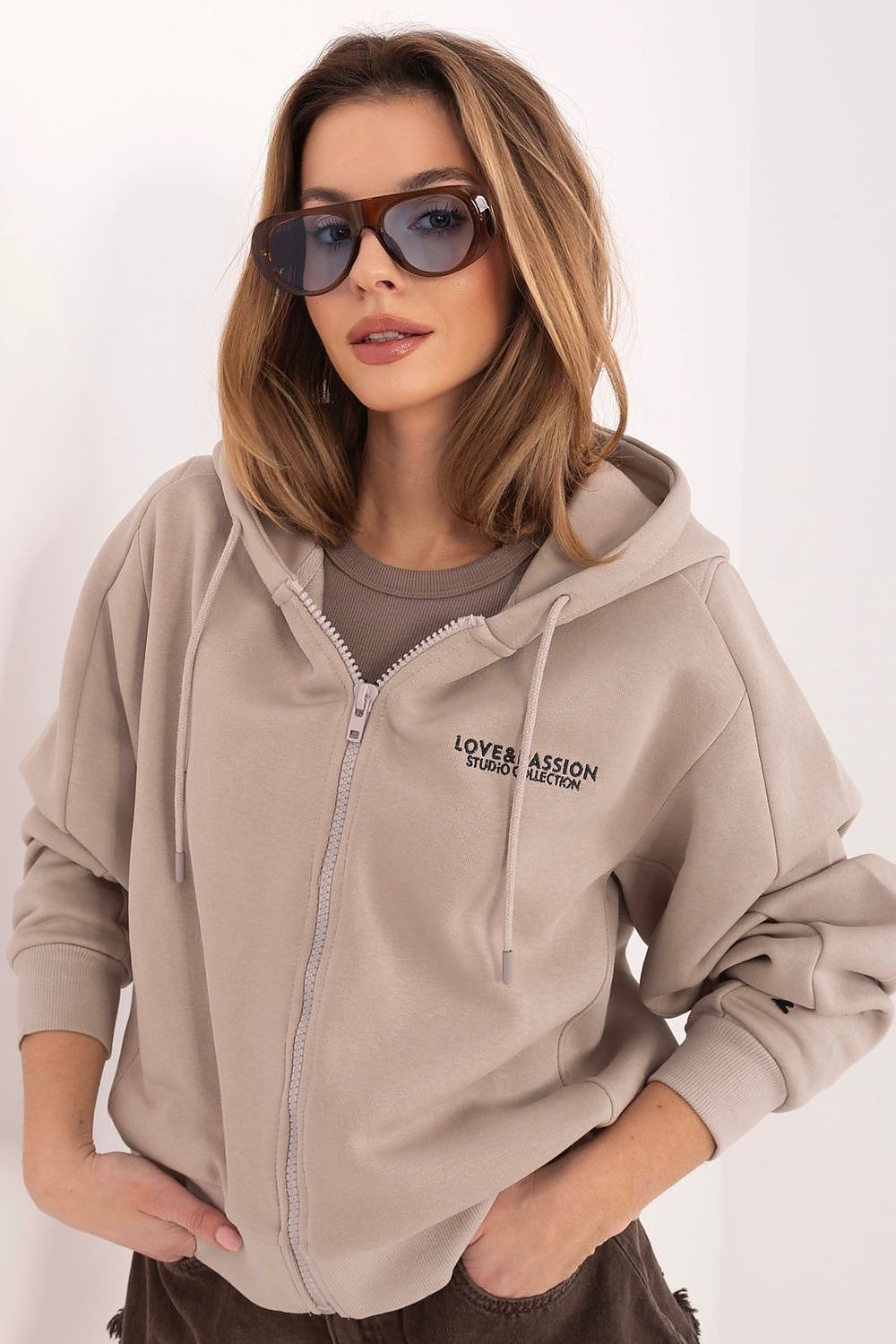 Bluza Damska Model D10600BI02863A2 Beige - Sublevel