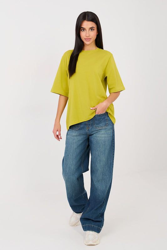 Tshirt Damski Model RV-TS-A1089.87 Limonka - Rue Paris