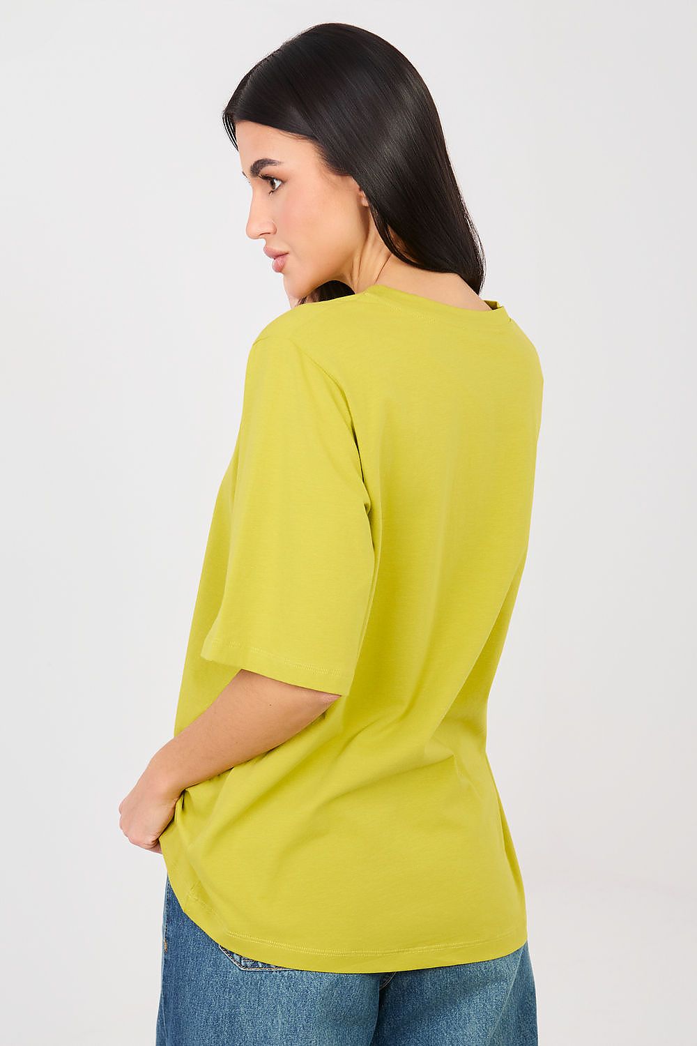 Tshirt Damski Model RV-TS-A1089.87 Limonka - Rue Paris