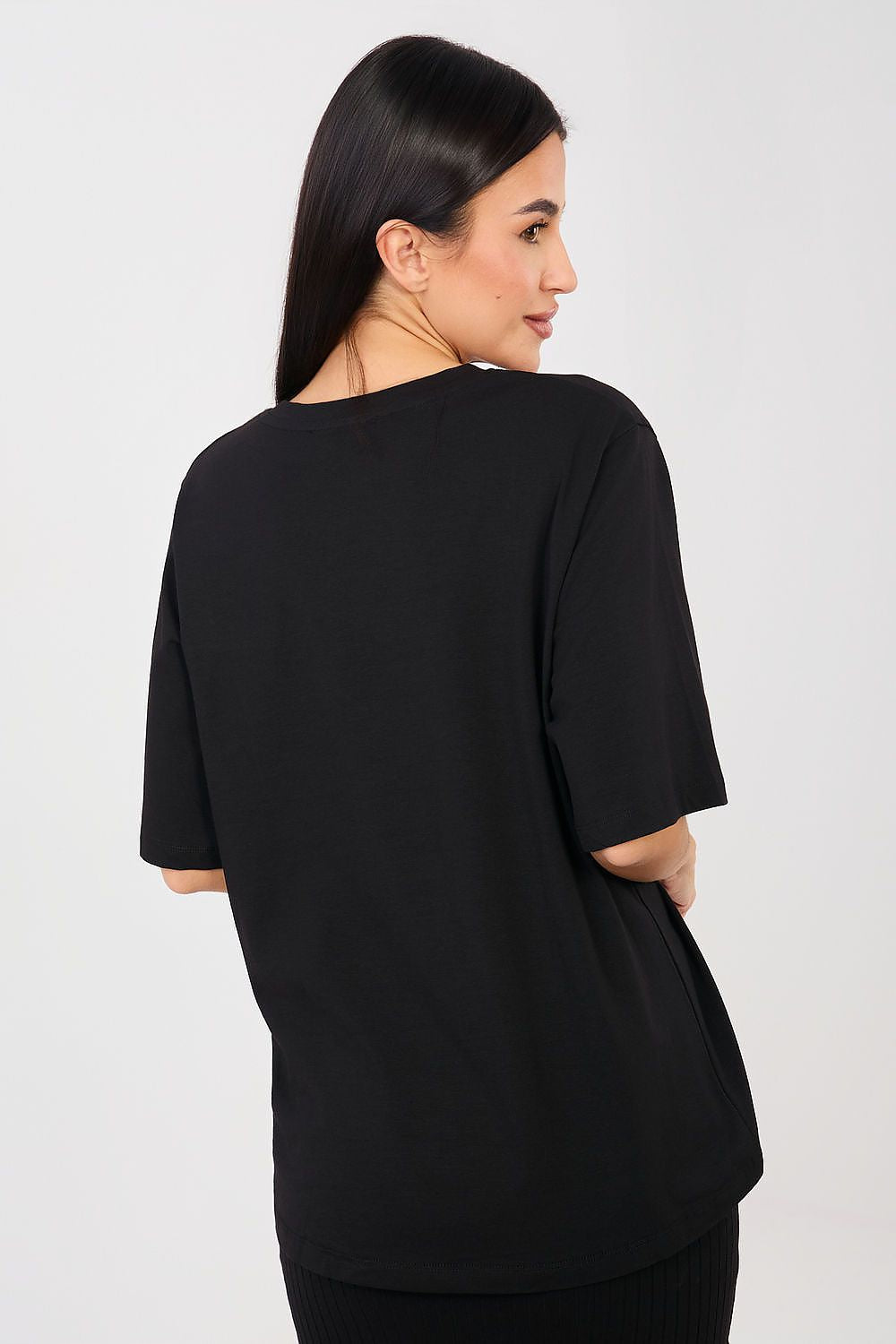 Tshirt Damski Model RV-TS-A1089.87 Black - Rue Paris