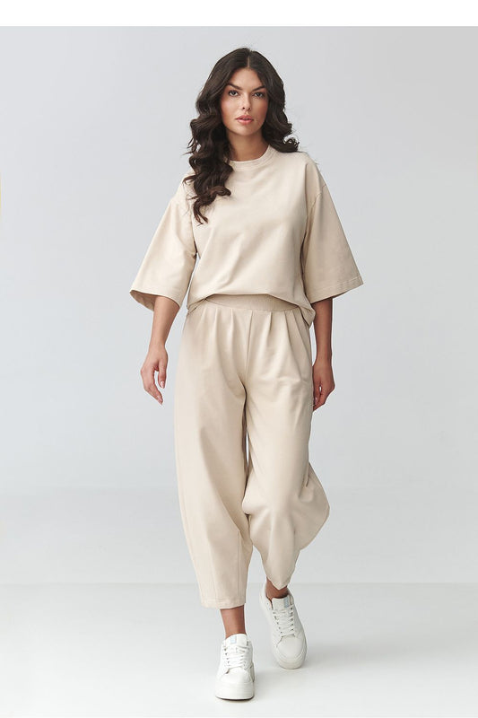 Spodnie Komplet Model M916 Light Beige - Makadamia