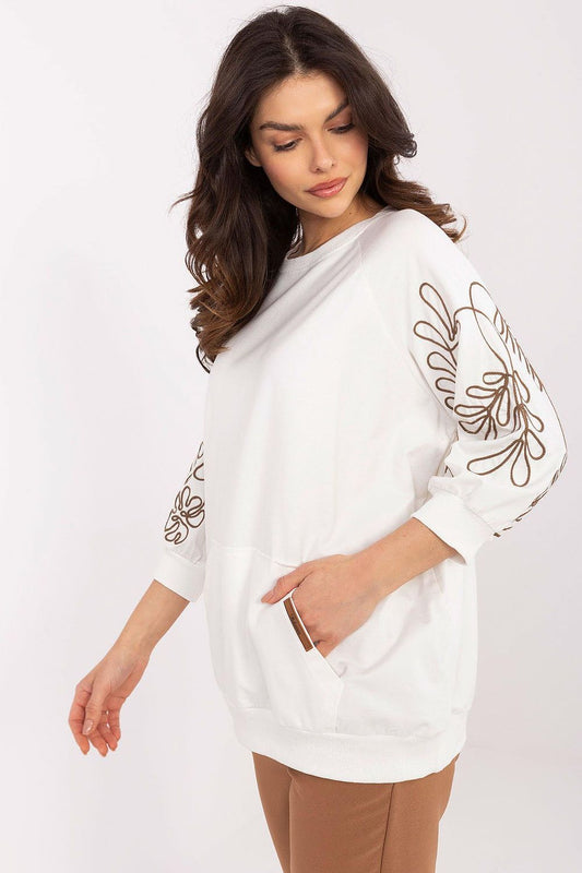 Bluza Damska Model RV-BL-A367-1.18P Ecru - Rue Paris