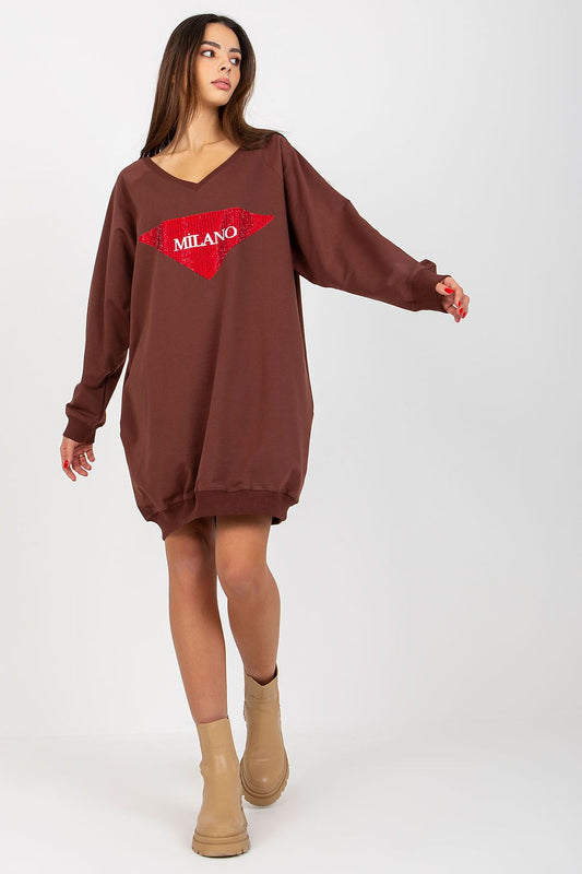   Bluza Damska Model VI-BL-3113.73P Dark Brown - Factory Price 