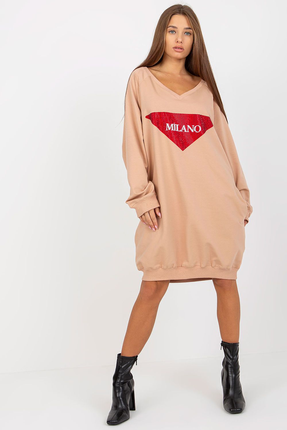   Bluza Damska Model VI-BL-3113.73P Dark Beige - Factory Price 