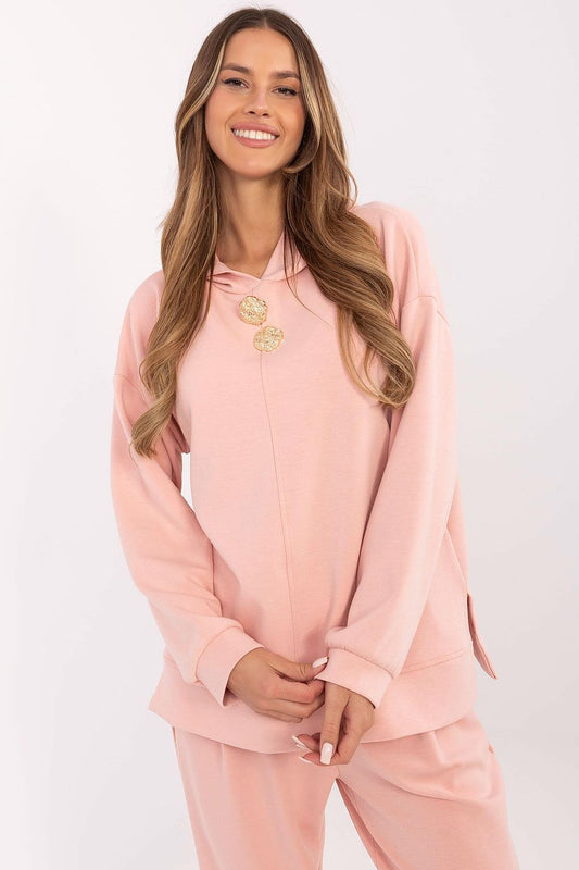   Bluza Damska Model DHJ-BL-20510.68 Brzoskwinia - Italy Moda 