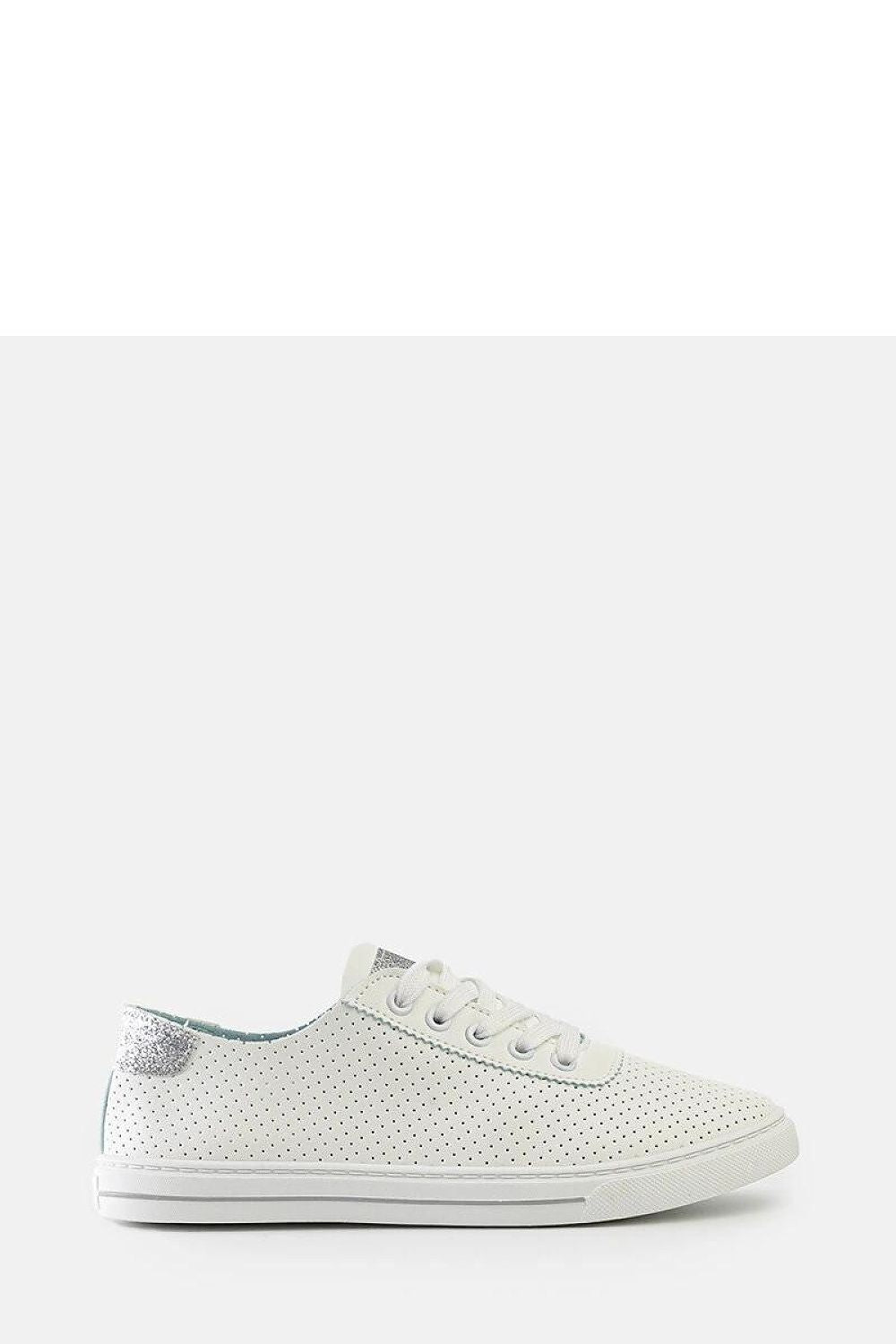   Białe perforowane sneakersy Ruala - Solea 