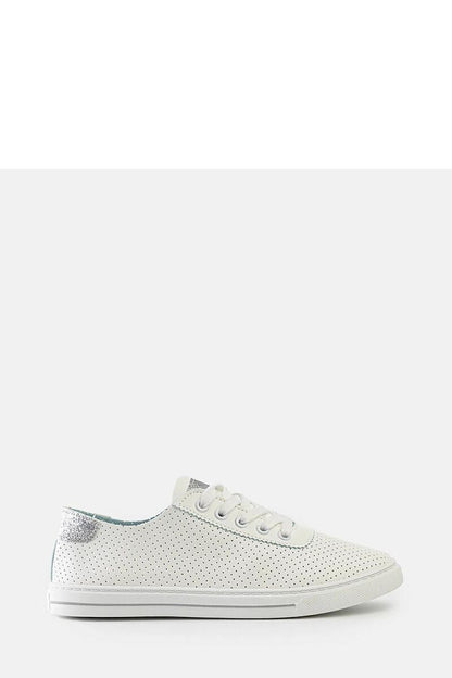   Białe perforowane sneakersy Ruala - Solea 