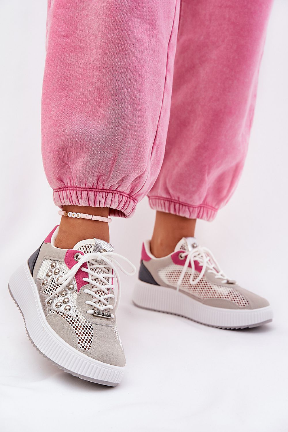   Buty Sportowe Model Ogalda YY-157 Grey - Step in style 