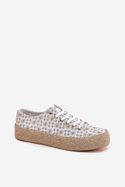   Trampki Model Lee Cooper LCW-25-08-3648L White/Gold - Step in style 