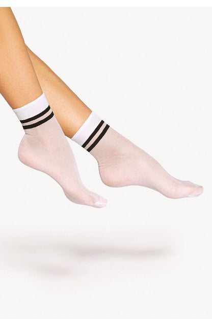   Skarpetki Model Spring Vibes 03 Den White/Black - Gatta 