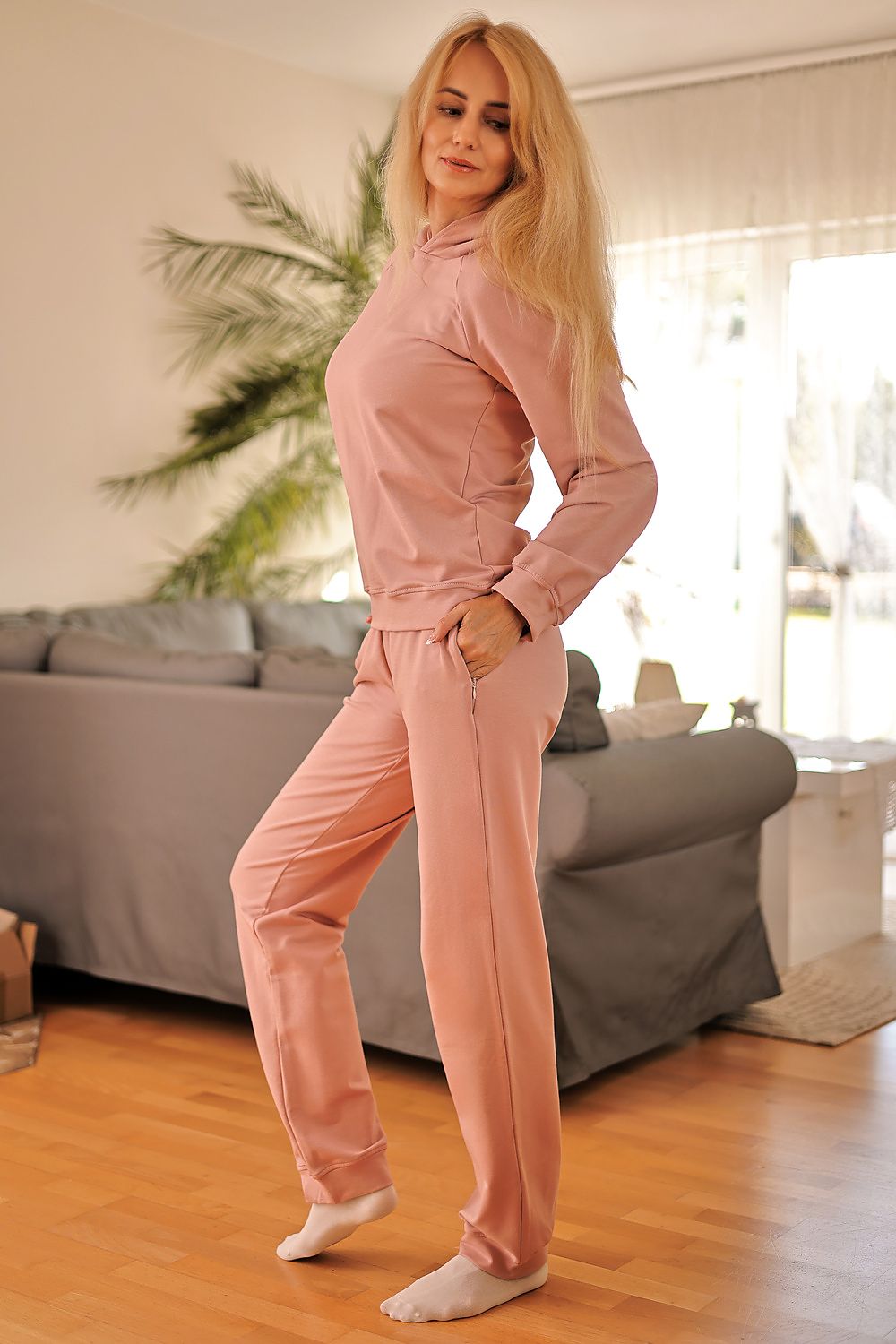  Spodnie Dres Model Brav Pink - Mirale 