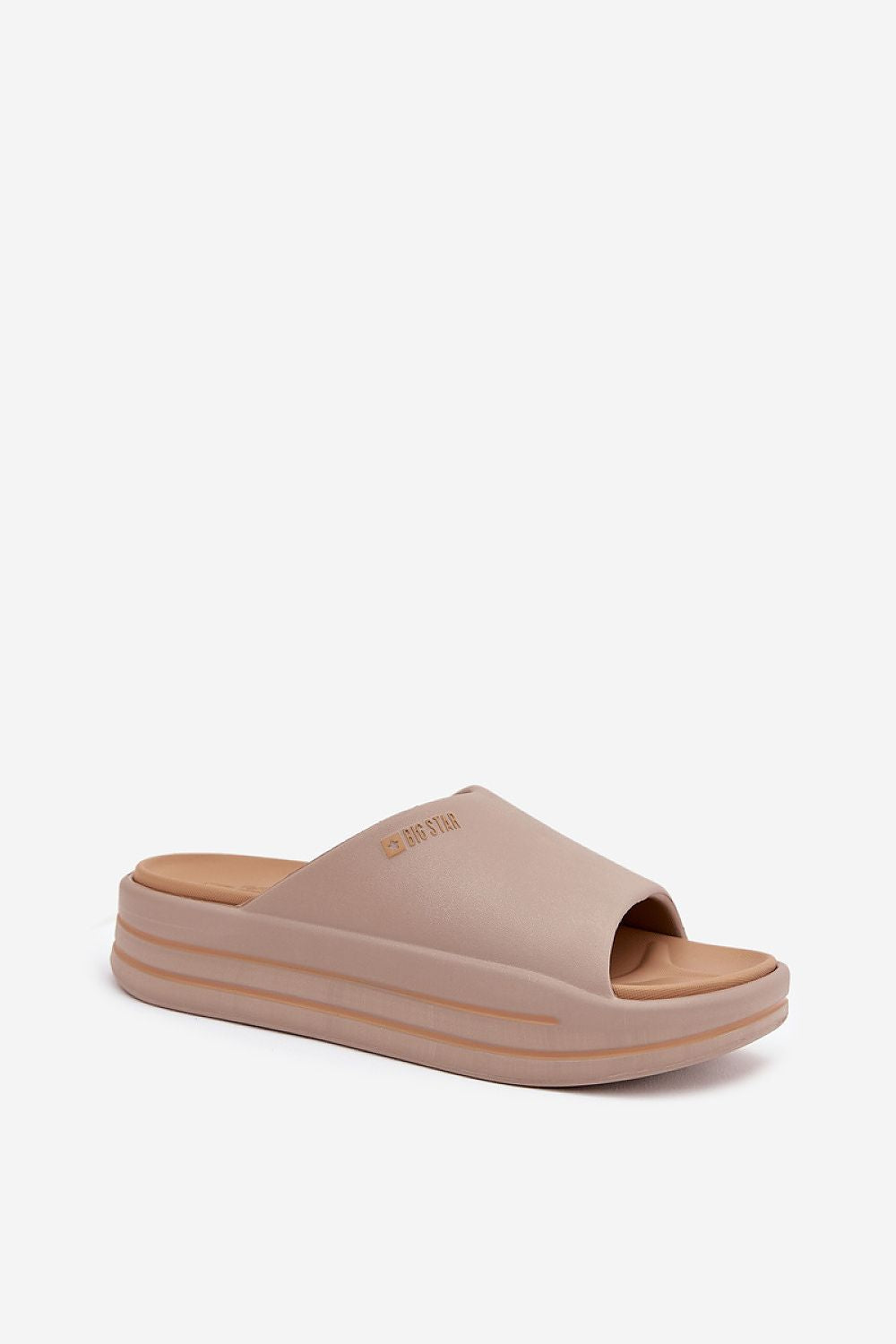  Sandał Klapki Model Big Star SS274424 Dark Beige - Step in style 