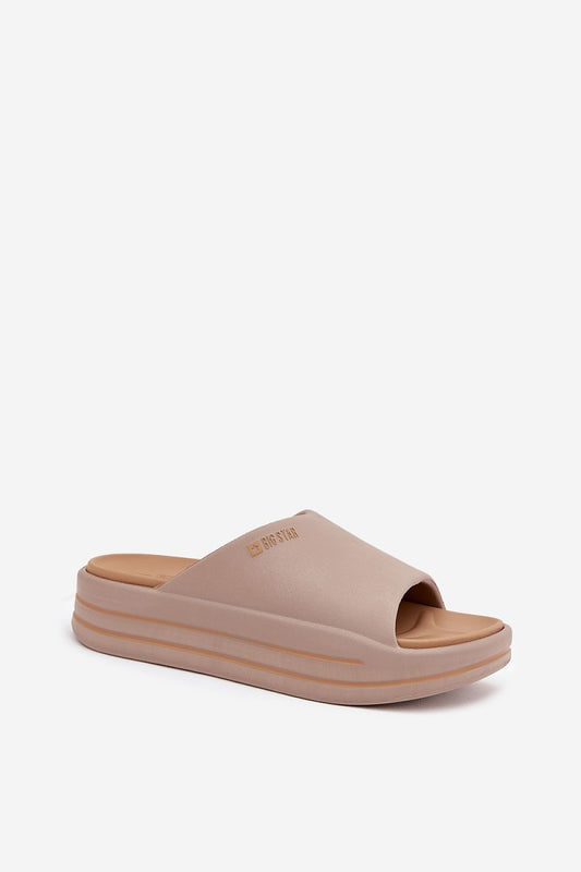  Sandał Klapki Model Big Star SS274424 Dark Beige - Step in style 
