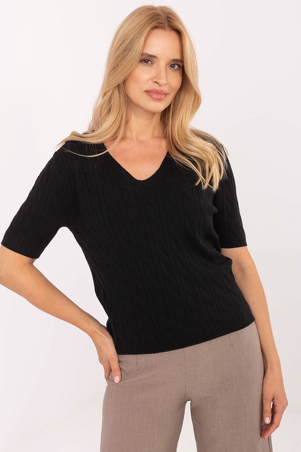   Sweter Damski Model PM-SW-B-615.18 Black - Factory Price 