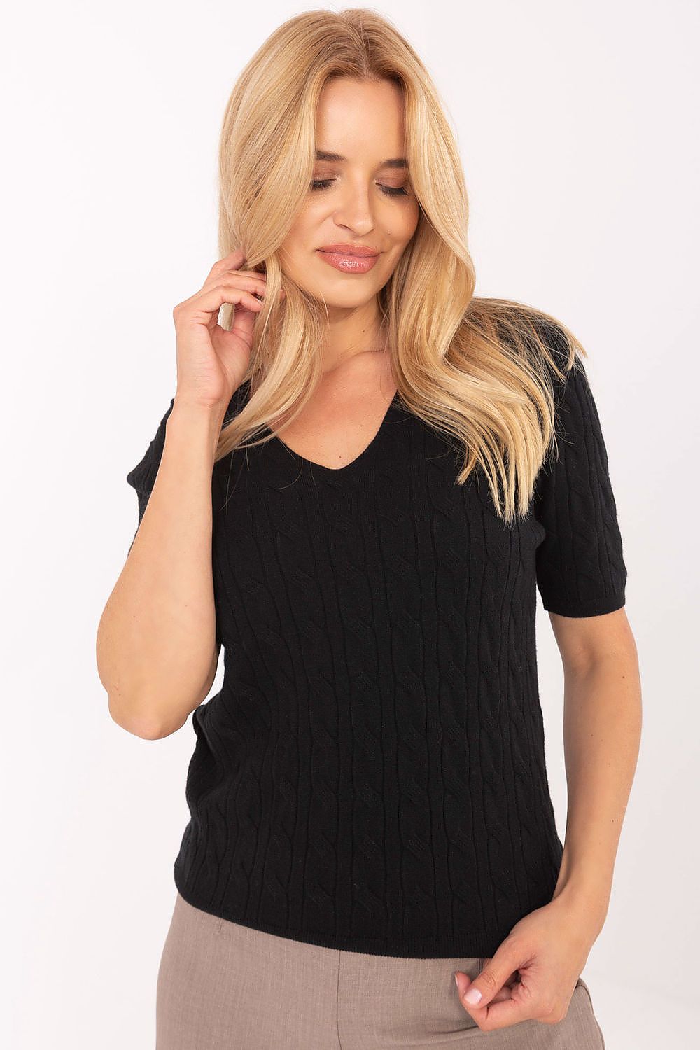   Sweter Damski Model PM-SW-B-615.18 Black - Factory Price 