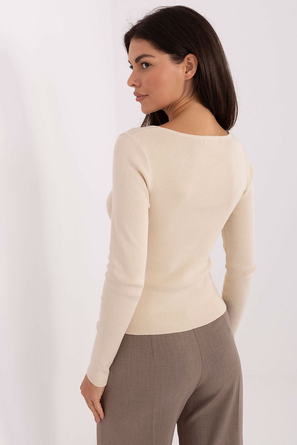   Sweter Damski Model PM-SW-DF61034.76 Light Beige - Factory Price 