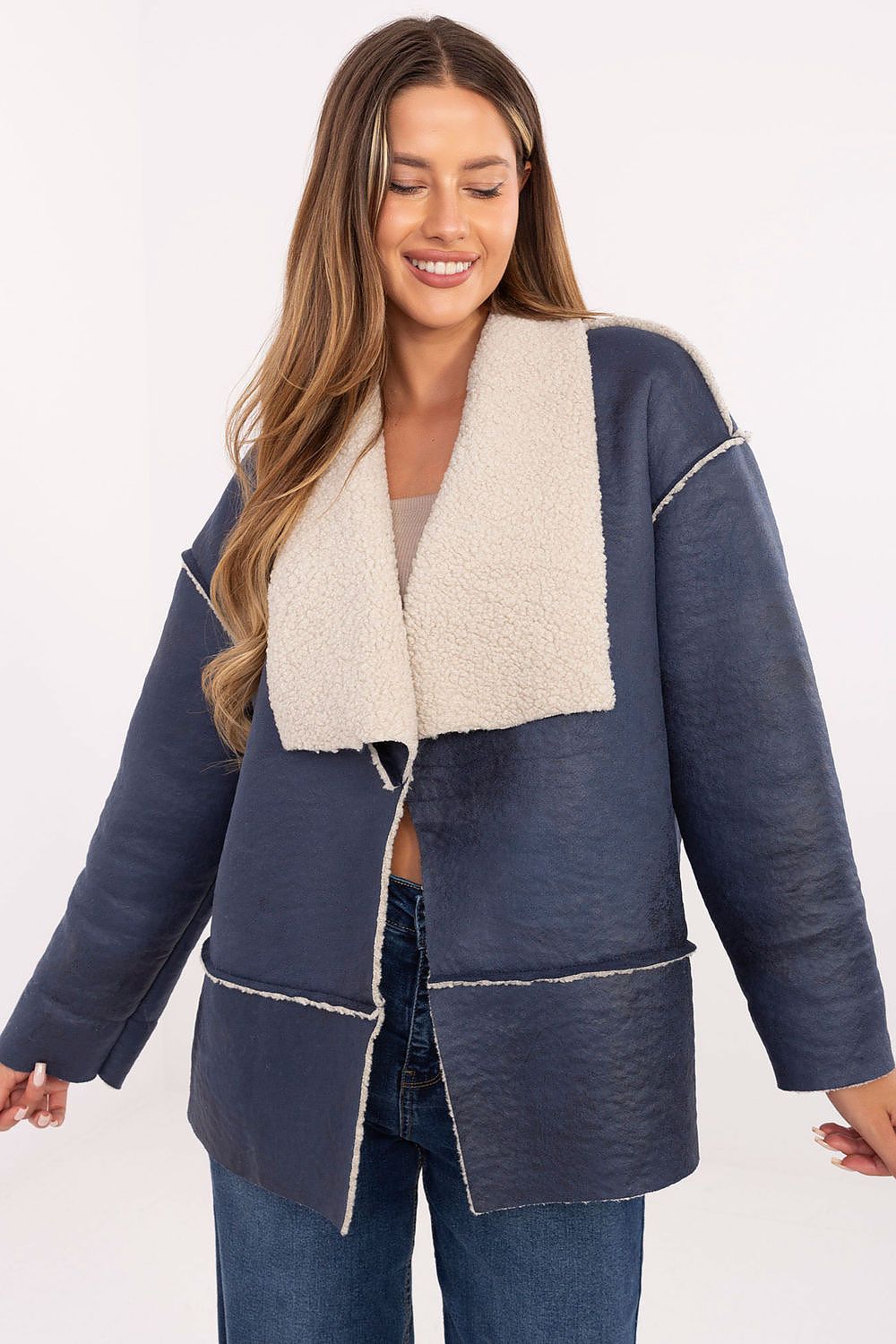   Kurtka Damska Model IT-KR-95616.66 Navy - Factory Price 
