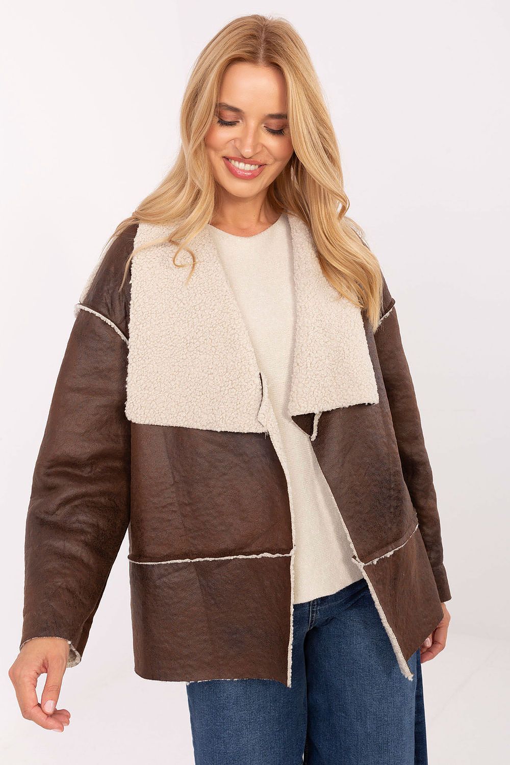   Kurtka Damska Model IT-KR-95616.66 Brown - Factory Price 