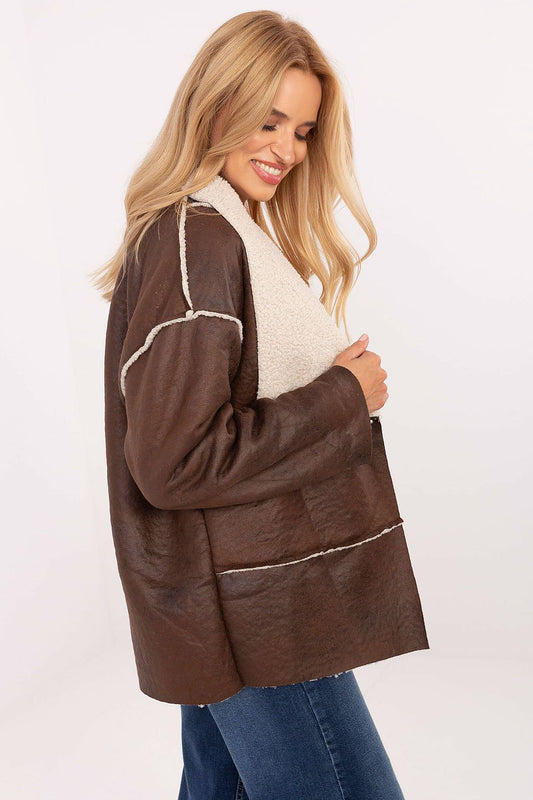   Kurtka Damska Model IT-KR-95616.66 Brown - Factory Price 