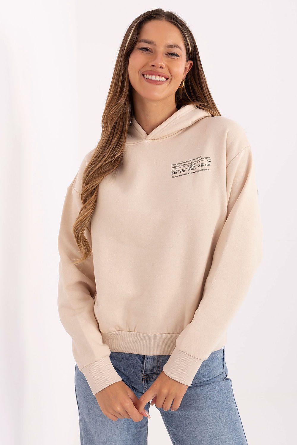   Bluza Damska Model D10600BI02450D1 Light Beige - Sublevel 