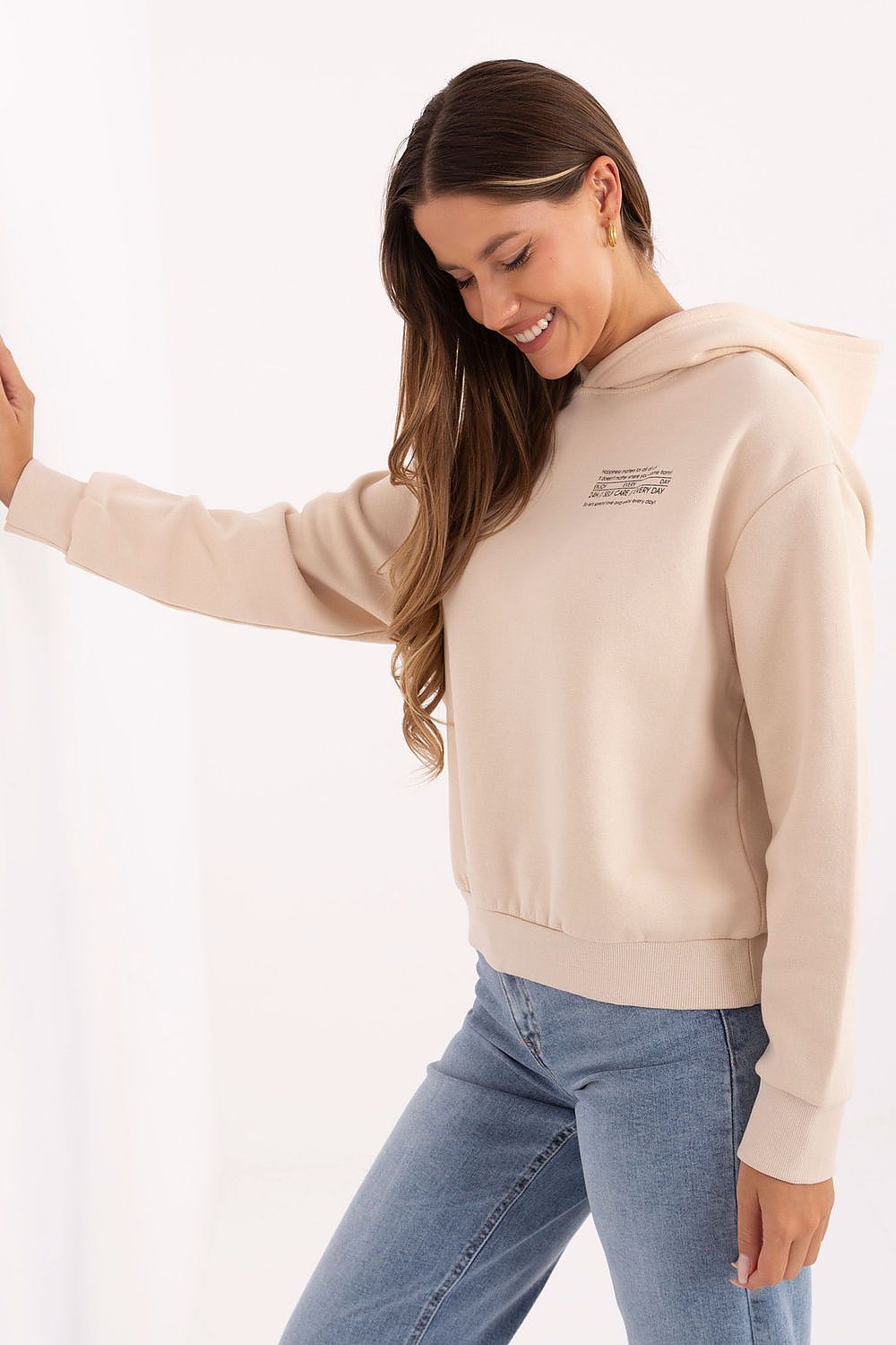   Bluza Damska Model D10600BI02450D1 Light Beige - Sublevel 
