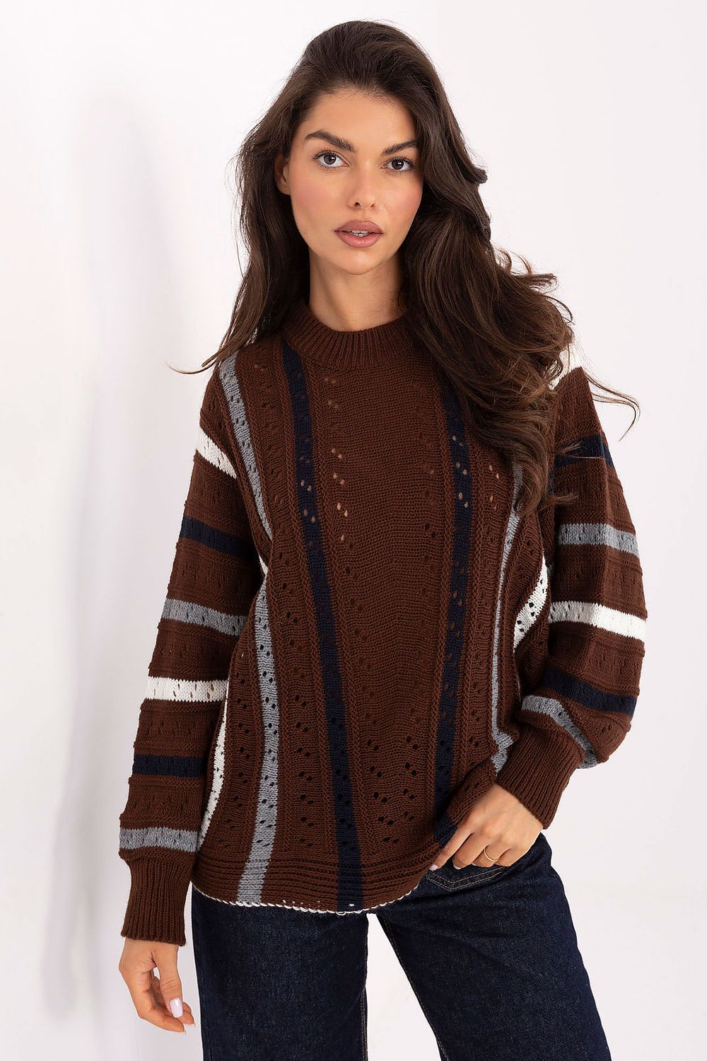   Sweter Damski Model IT-SW-93115.13 Brown - Factory Price 
