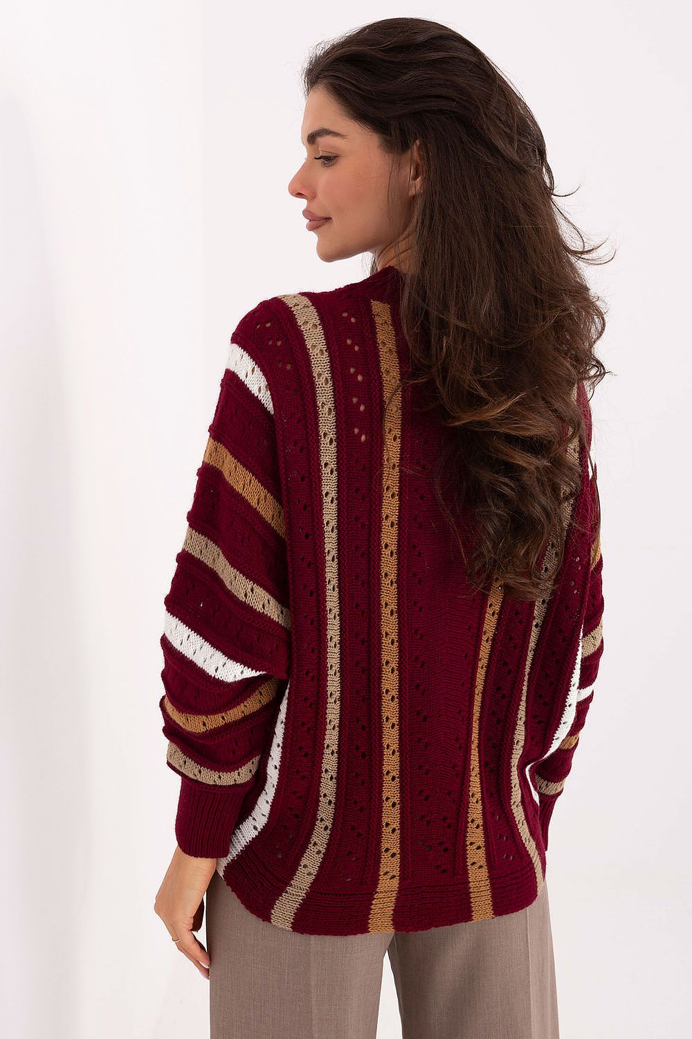   Sweter Damski Model IT-SW-93115.13 Bordo - Factory Price 
