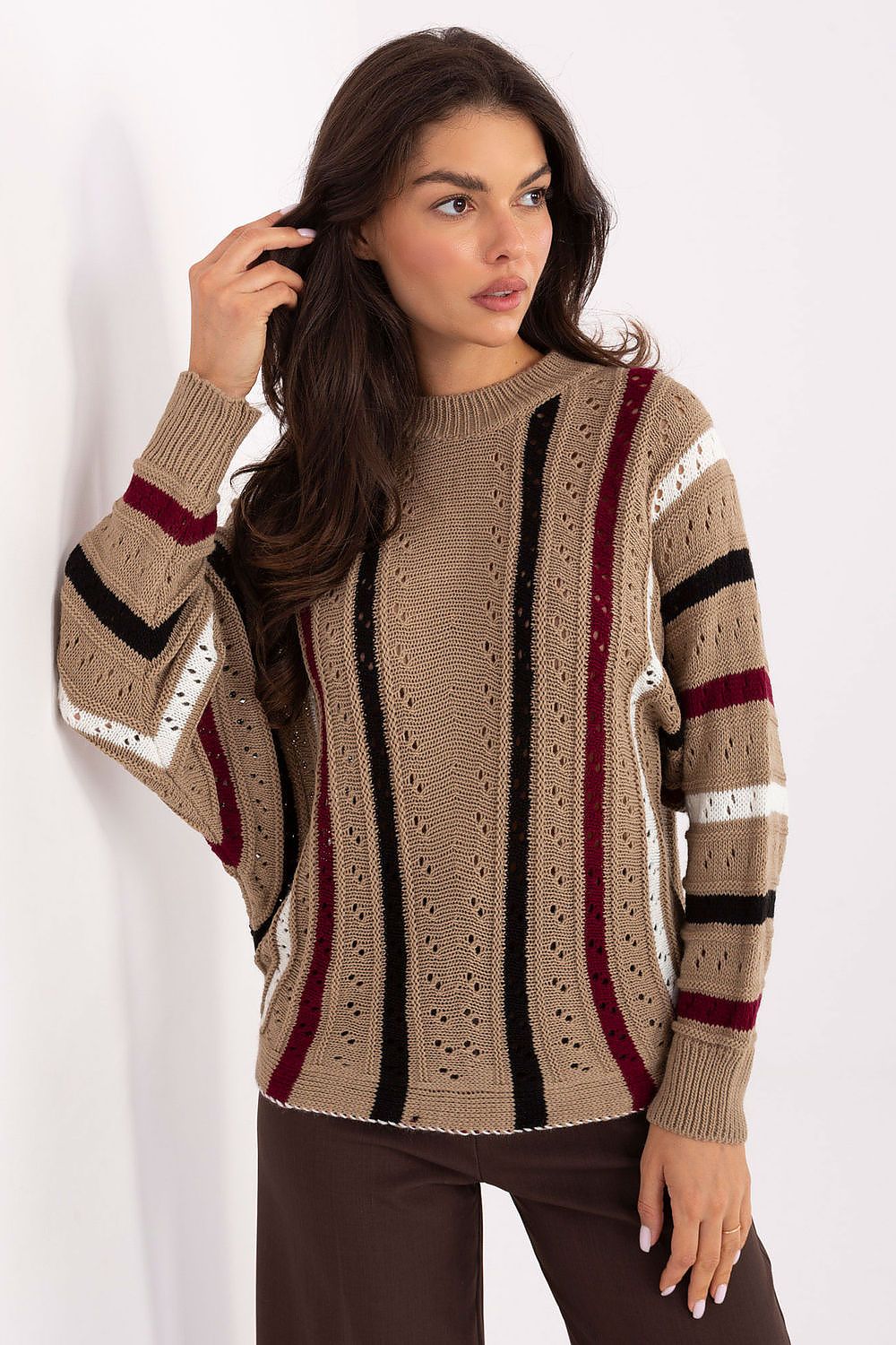   Sweter Damski Model IT-SW-93115.13 Beige - Factory Price 