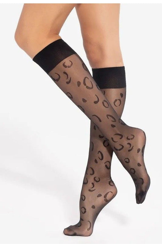   Podkolanówki Model Trendy Line 15 20 Den Black - Gatta 