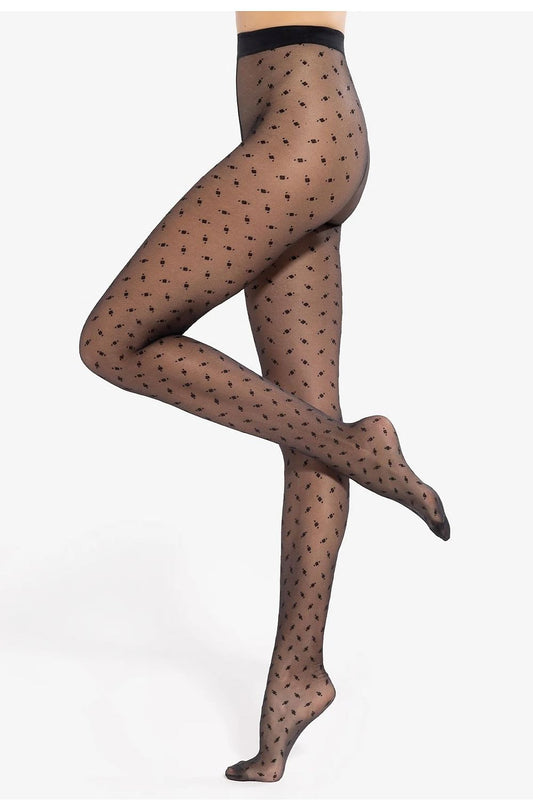   Rajstopy Model Dotsy 18 Black - Gatta 