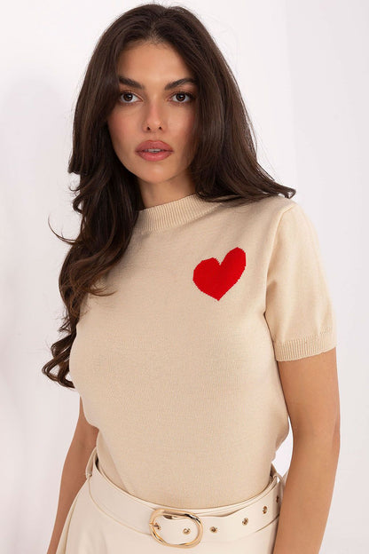   Sweter Damski Model IT-SW-93007.26 Beige - Factory Price 
