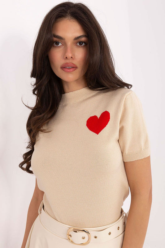   Sweter Damski Model IT-SW-93007.26 Beige - Factory Price 