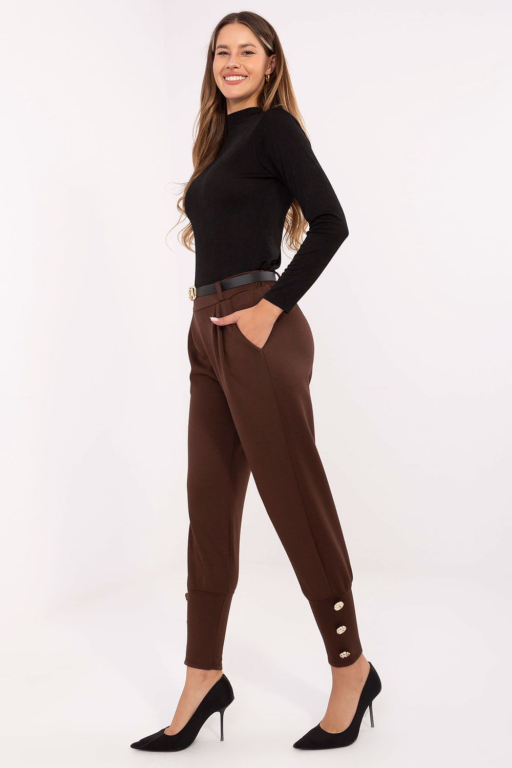  Spodnie Dresowe Model IT-SP-21679.03 Dark Brown - Factory Price 